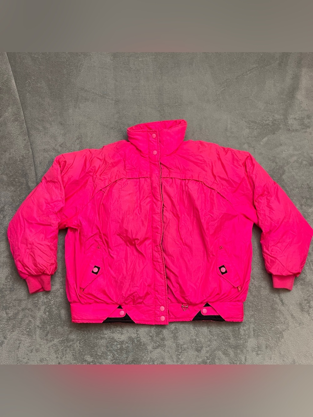 Vintage Obermeyer Recco Dreamer Down Ski Jacket Women’s 10 80s Hot Pink